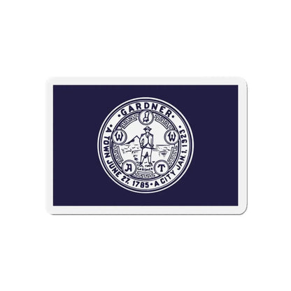 Flag of Gardner Massachusetts - Refrigerator Magnet 5 Inch - The Sticker Space