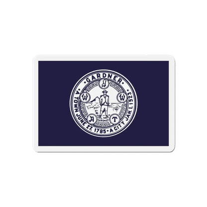Flag of Gardner Massachusetts - Refrigerator Magnet 6 Inch - The Sticker Space