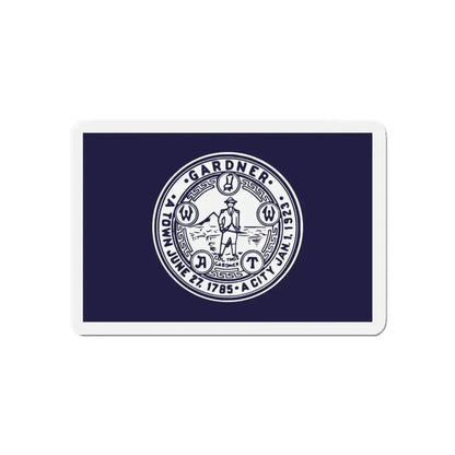Flag of Gardner Massachusetts - Refrigerator Magnet - The Sticker Space