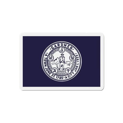 Flag of Gardner Massachusetts - Refrigerator Magnet - The Sticker Space