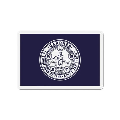 Flag of Gardner Massachusetts - Refrigerator Magnet - The Sticker Space