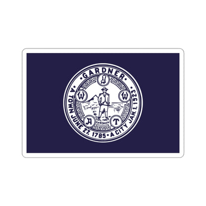 Flag of Gardner Massachusetts USA STICKER Vinyl Die-Cut Decal-3 Inch-The Sticker Space