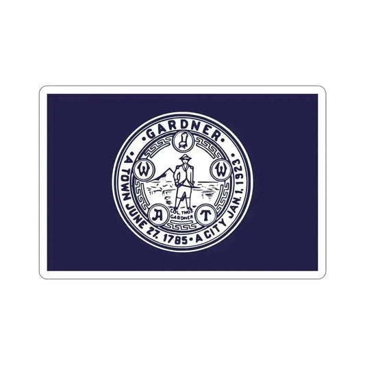 Flag of Gardner Massachusetts USA STICKER Vinyl Die-Cut Decal 6 Inch - The Sticker Space