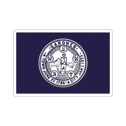 Flag of Gardner Massachusetts USA STICKER Vinyl Die-Cut Decal - The Sticker Space