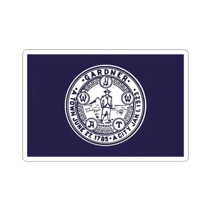 Flag of Gardner Massachusetts USA STICKER Vinyl Die-Cut Decal - The Sticker Space