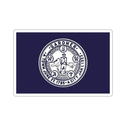 Flag of Gardner Massachusetts USA STICKER Vinyl Die-Cut Decal - The Sticker Space