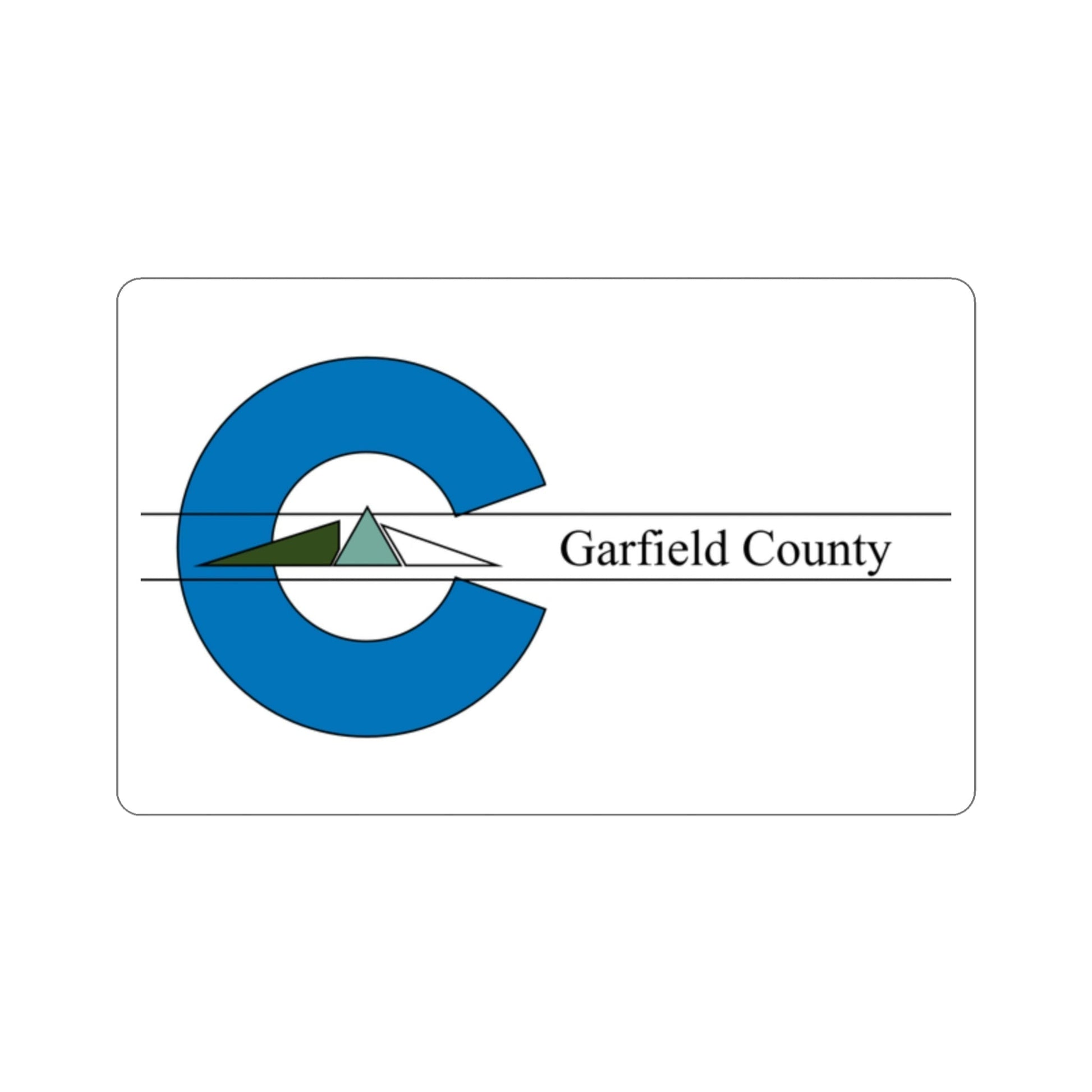 Flag of Garfield County Colorado STICKER Vinyl Die-Cut Decal-2 Inch-The Sticker Space