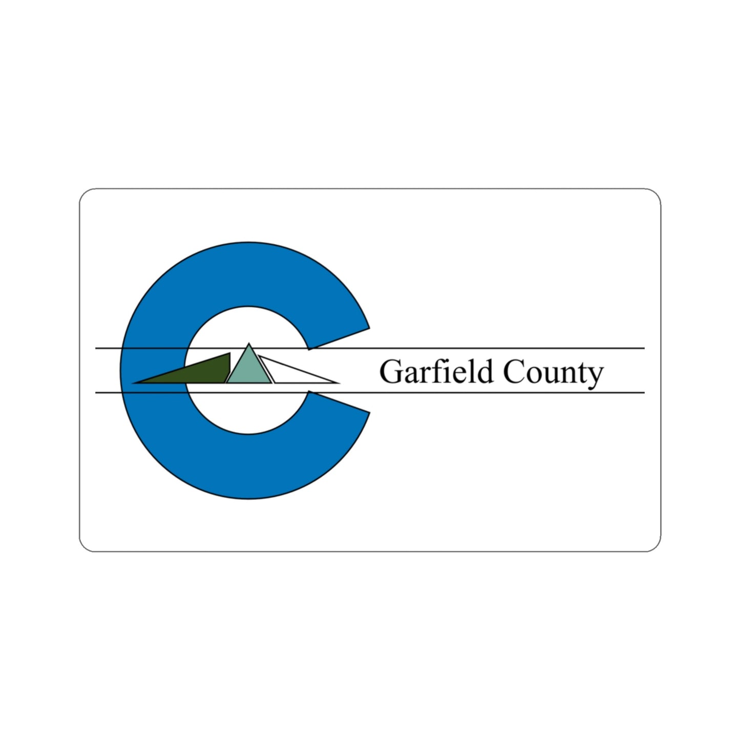 Flag of Garfield County Colorado STICKER Vinyl Die-Cut Decal-3 Inch-The Sticker Space