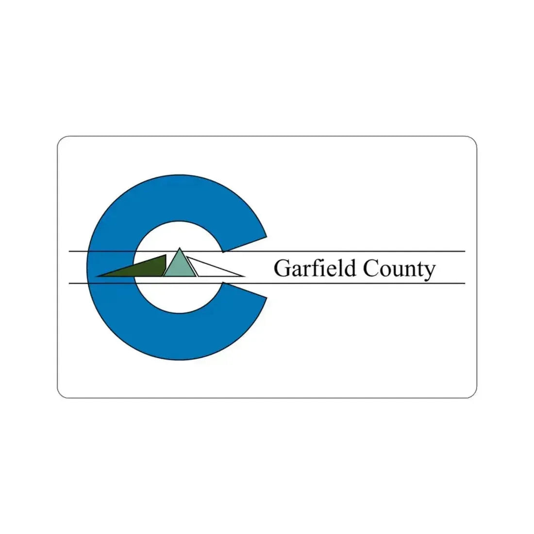 Flag of Garfield County Colorado STICKER Vinyl Die-Cut Decal 3 Inch - The Sticker Space