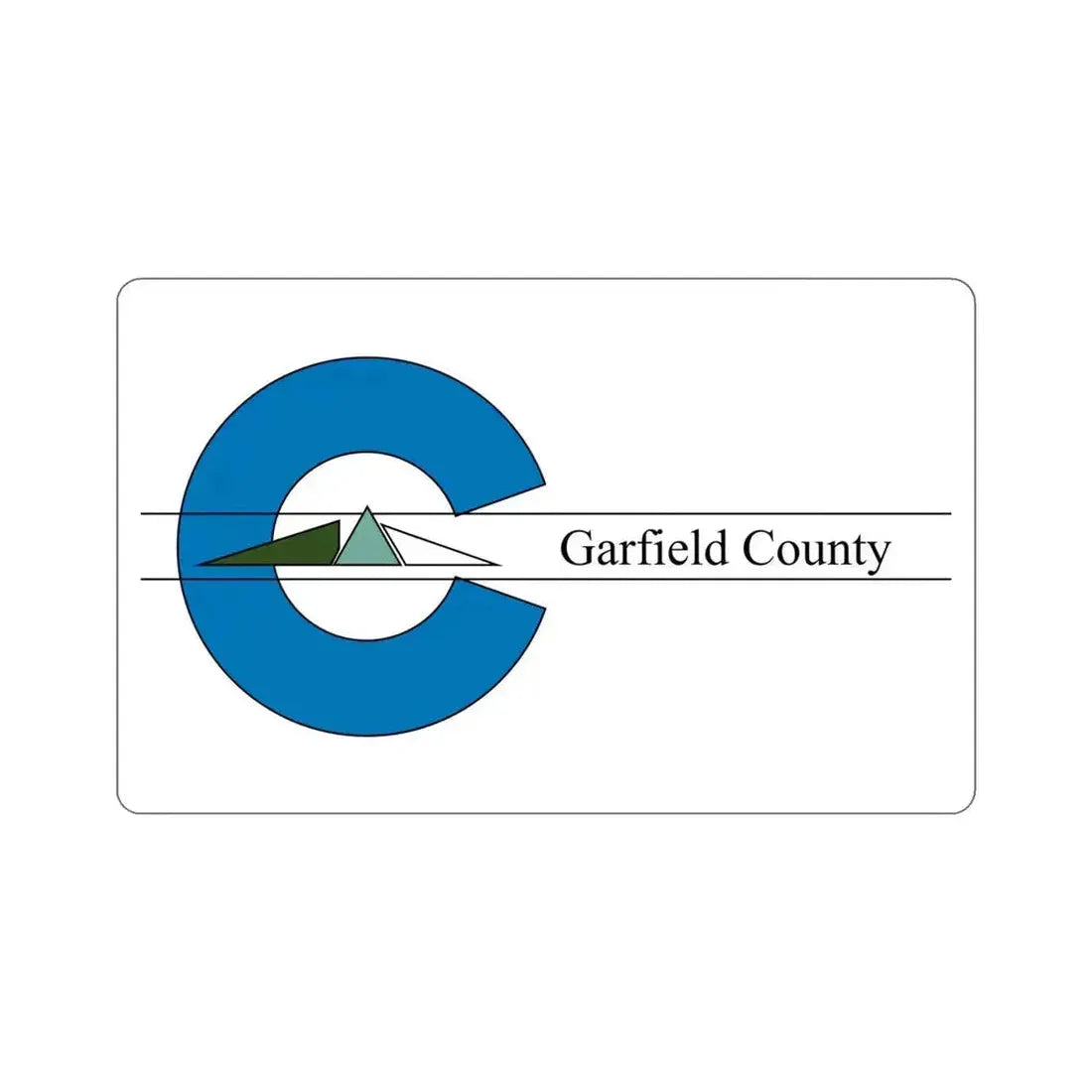 Flag of Garfield County Colorado STICKER Vinyl Die-Cut Decal 6 Inch - The Sticker Space