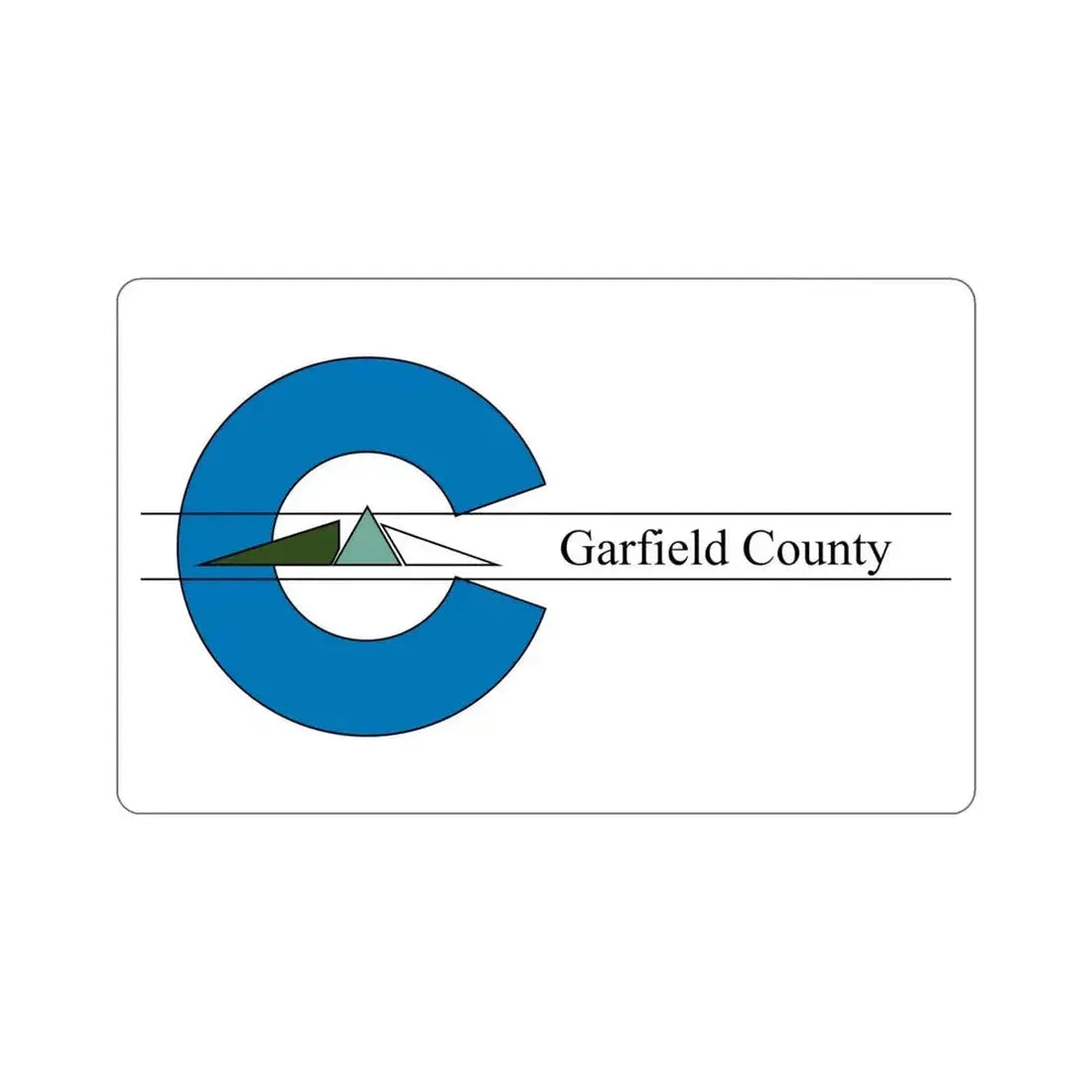Flag of Garfield County Colorado STICKER Vinyl Die-Cut Decal - The Sticker Space