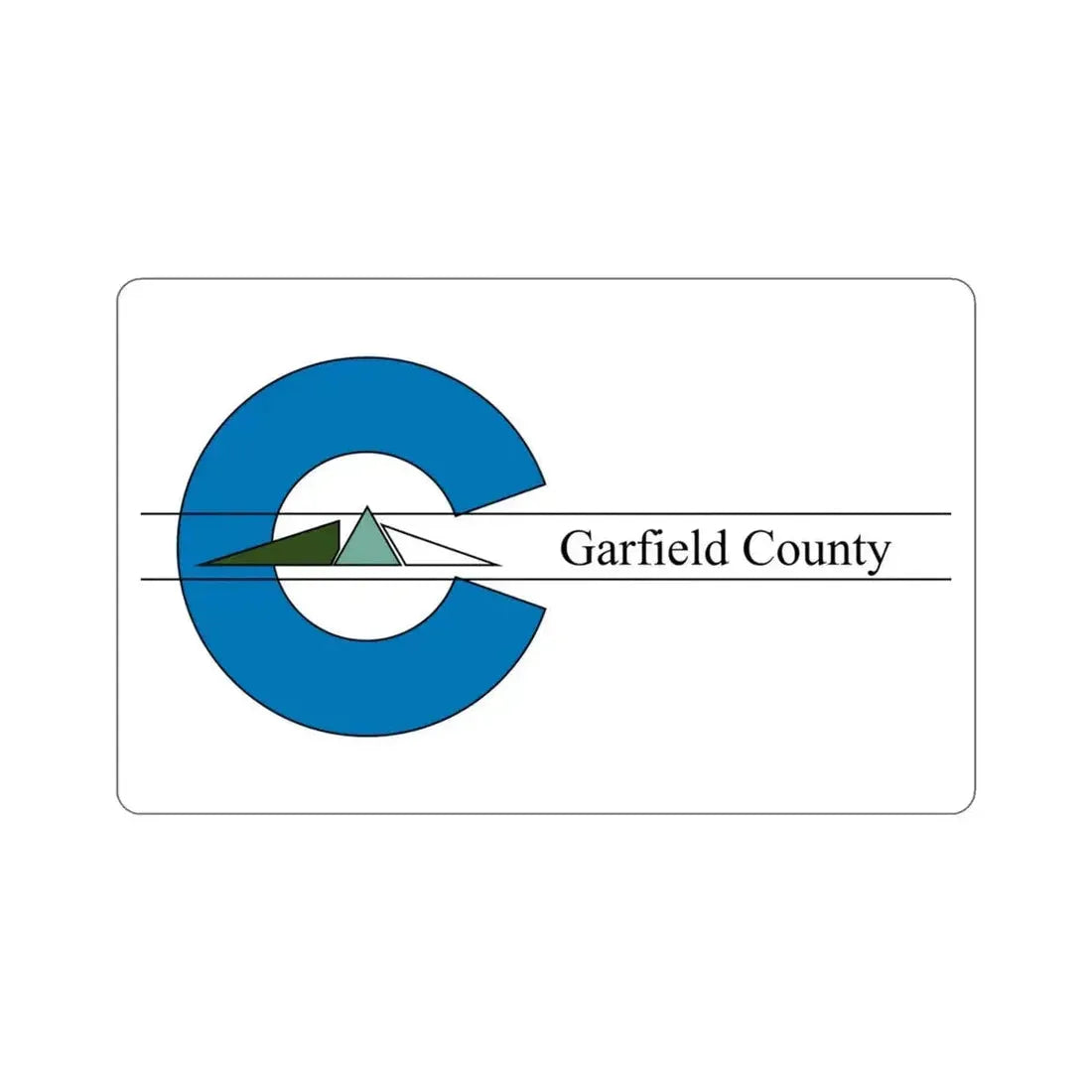 Flag of Garfield County Colorado STICKER Vinyl Die-Cut Decal - The Sticker Space