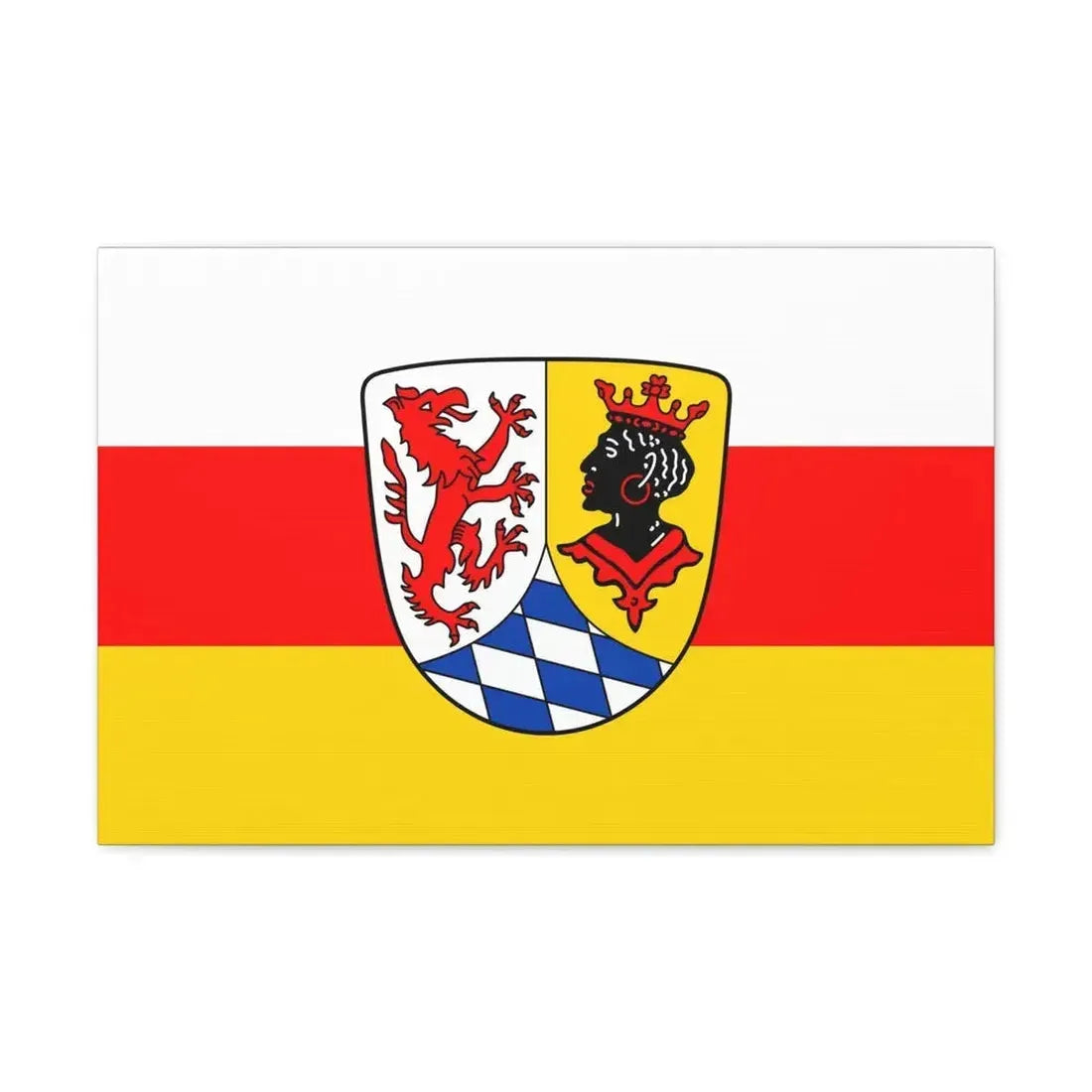 Flag of Garmisch Partenkirchen Germany - Canvas Wall Art 24″ x 16″ 1.25" - The Sticker Space