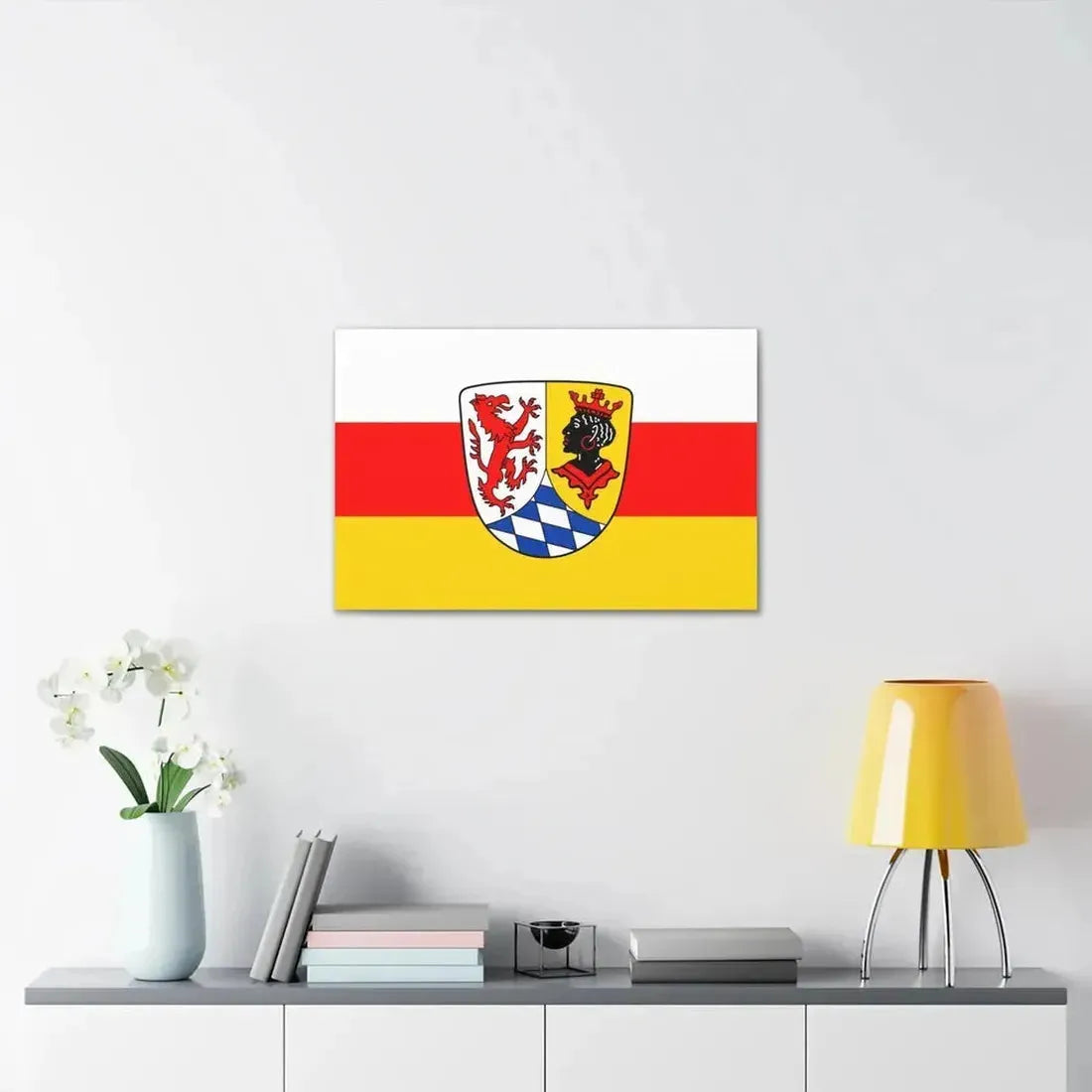 Flag of Garmisch Partenkirchen Germany - Canvas Wall Art - The Sticker Space