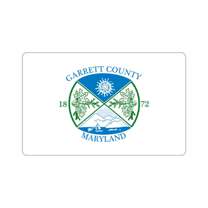 Flag of Garrett County Maryland STICKER Vinyl Die-Cut Decal-5 Inch-The Sticker Space