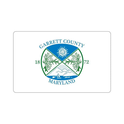 Flag of Garrett County Maryland STICKER Vinyl Die-Cut Decal 5 Inch - The Sticker Space