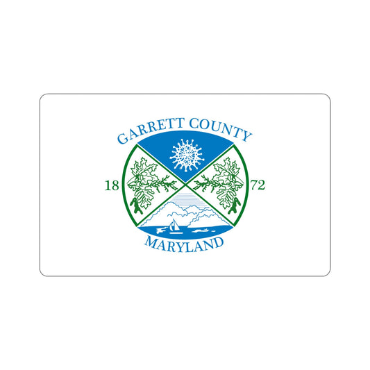 Flag of Garrett County Maryland STICKER Vinyl Die-Cut Decal-6 Inch-The Sticker Space