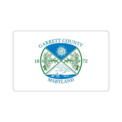 Flag of Garrett County Maryland STICKER Vinyl Die-Cut Decal - The Sticker Space