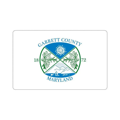 Flag of Garrett County Maryland STICKER Vinyl Die-Cut Decal - The Sticker Space