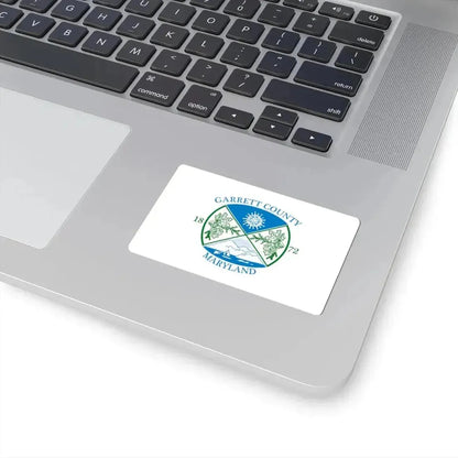 Flag of Garrett County Maryland (United States) STICKER Vinyl Kiss-Cut Decal - The Sticker Space