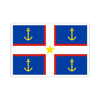 Flag of Gaspesie (Canada) STICKER Vinyl Kiss-Cut Decal 2 Inch White - The Sticker Space