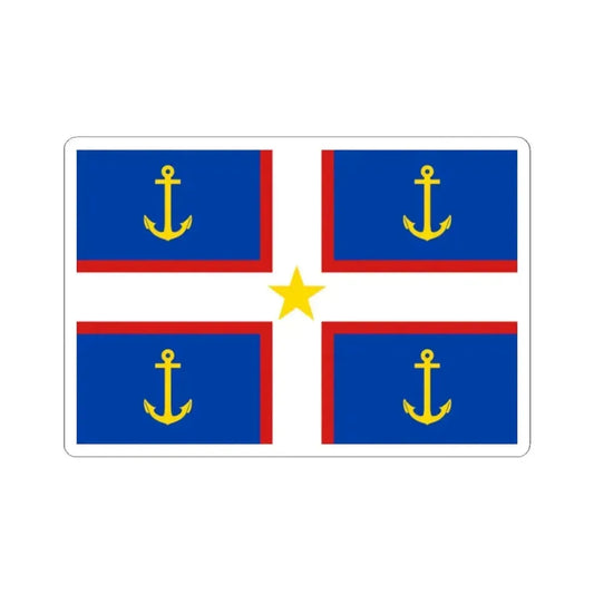 Flag of Gaspesie (Canada) STICKER Vinyl Kiss-Cut Decal 2 Inch White - The Sticker Space