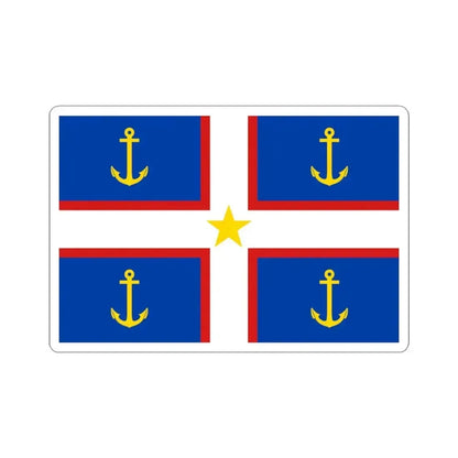 Flag of Gaspesie (Canada) STICKER Vinyl Kiss-Cut Decal 3 Inch White - The Sticker Space