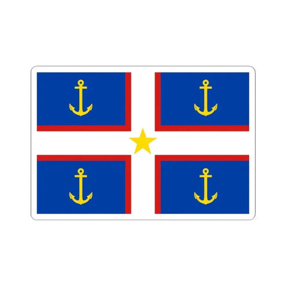 Flag of Gaspesie (Canada) STICKER Vinyl Kiss-Cut Decal 4 Inch White - The Sticker Space