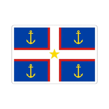 Flag of Gaspesie (Canada) STICKER Vinyl Kiss-Cut Decal 6 Inch White - The Sticker Space