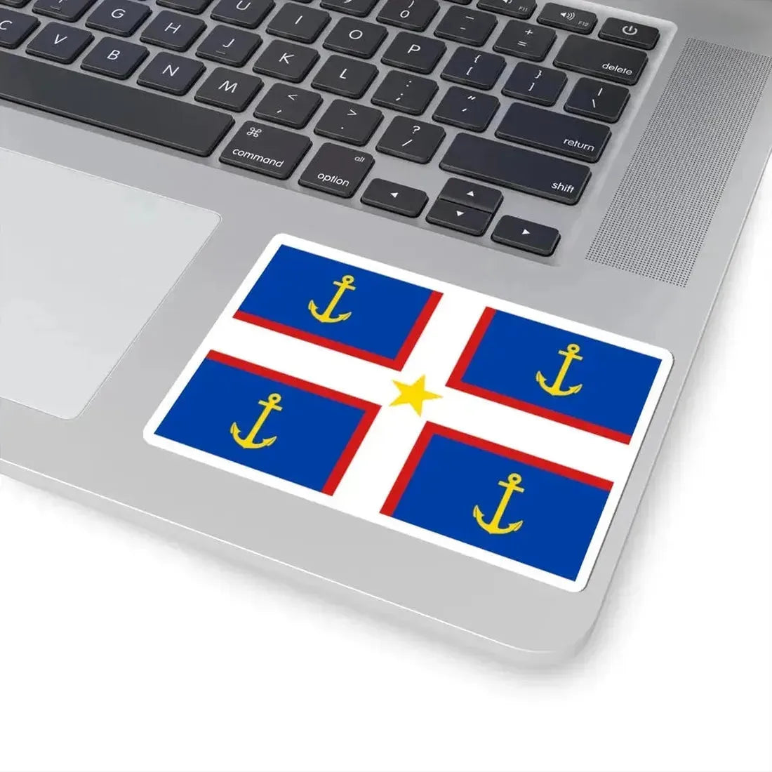 Flag of Gaspesie (Canada) STICKER Vinyl Kiss-Cut Decal - The Sticker Space