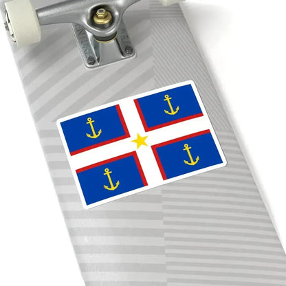 Flag of Gaspesie (Canada) STICKER Vinyl Kiss-Cut Decal - The Sticker Space