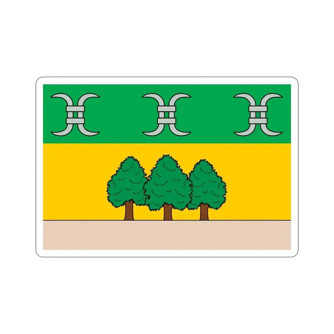 Flag of Għasri Malta STICKER Vinyl Die-Cut Decal - The Sticker Space