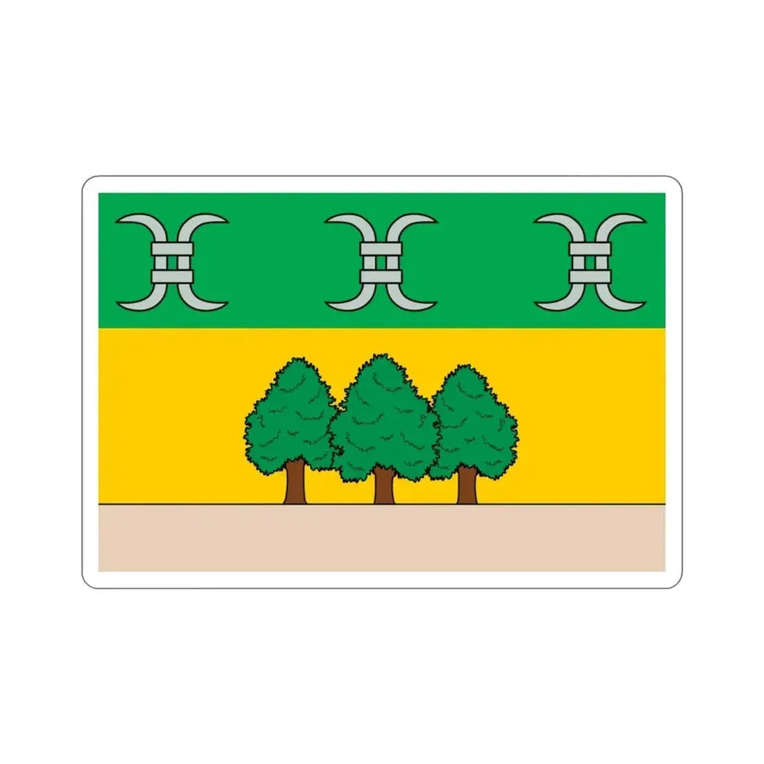 Flag of Għasri Malta STICKER Vinyl Die-Cut Decal - The Sticker Space