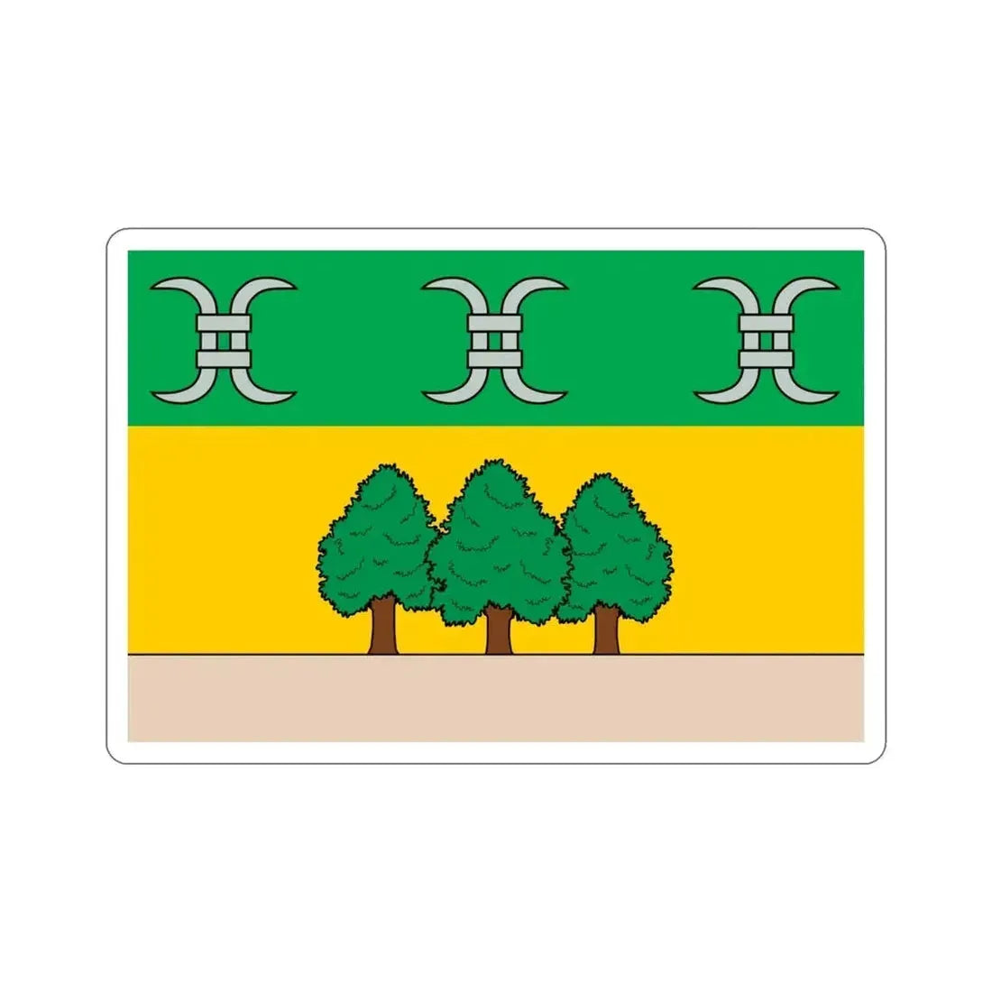 Flag of Għasri Malta STICKER Vinyl Die-Cut Decal - The Sticker Space