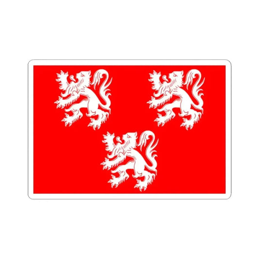 Flag of Gavere (Belgium) STICKER Vinyl Kiss-Cut Decal 2 Inch White - The Sticker Space
