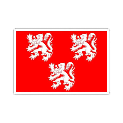 Flag of Gavere (Belgium) STICKER Vinyl Kiss-Cut Decal 3 Inch White - The Sticker Space