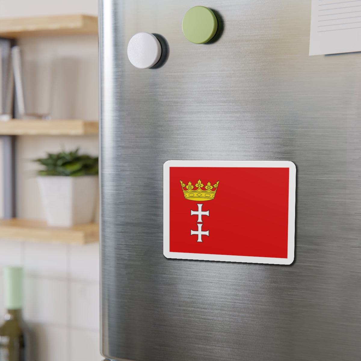 Flag of Gdańsk Poland - Die-Cut Magnet-The Sticker Space