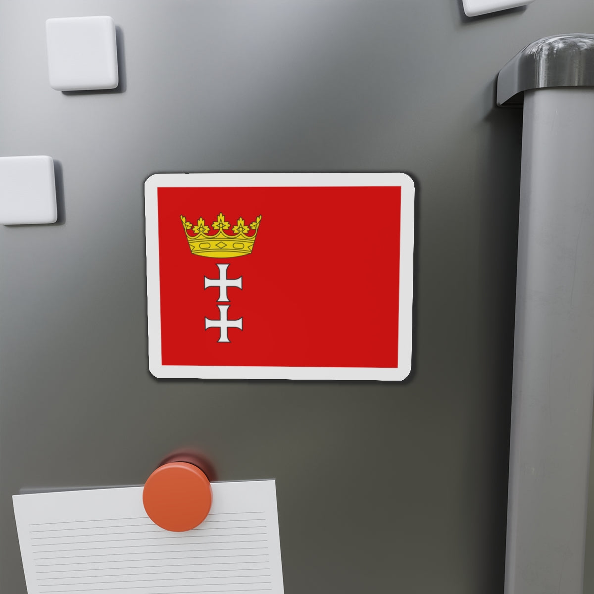 Flag of Gdańsk Poland - Die-Cut Magnet-The Sticker Space