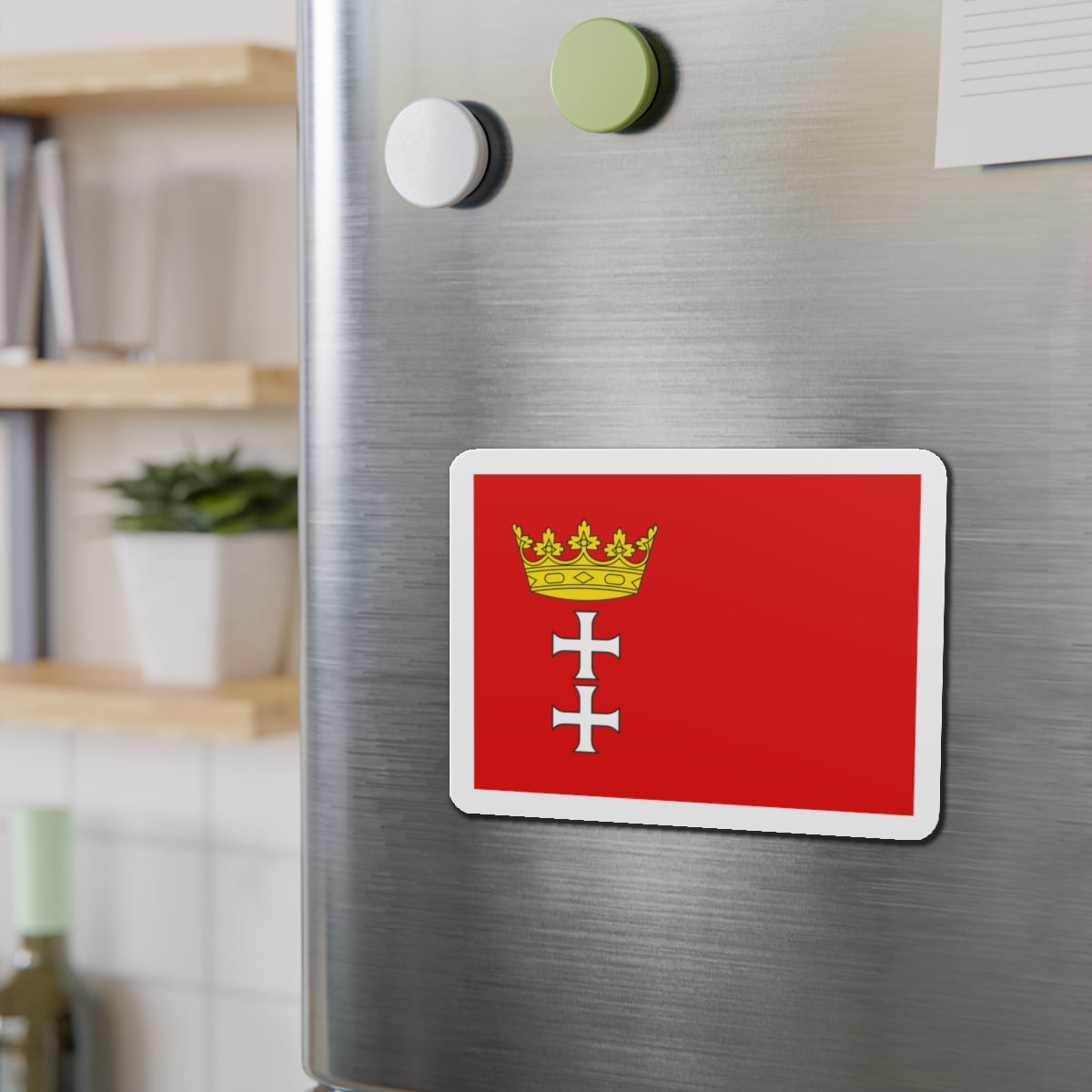 Flag of Gdańsk Poland - Die-Cut Magnet-The Sticker Space