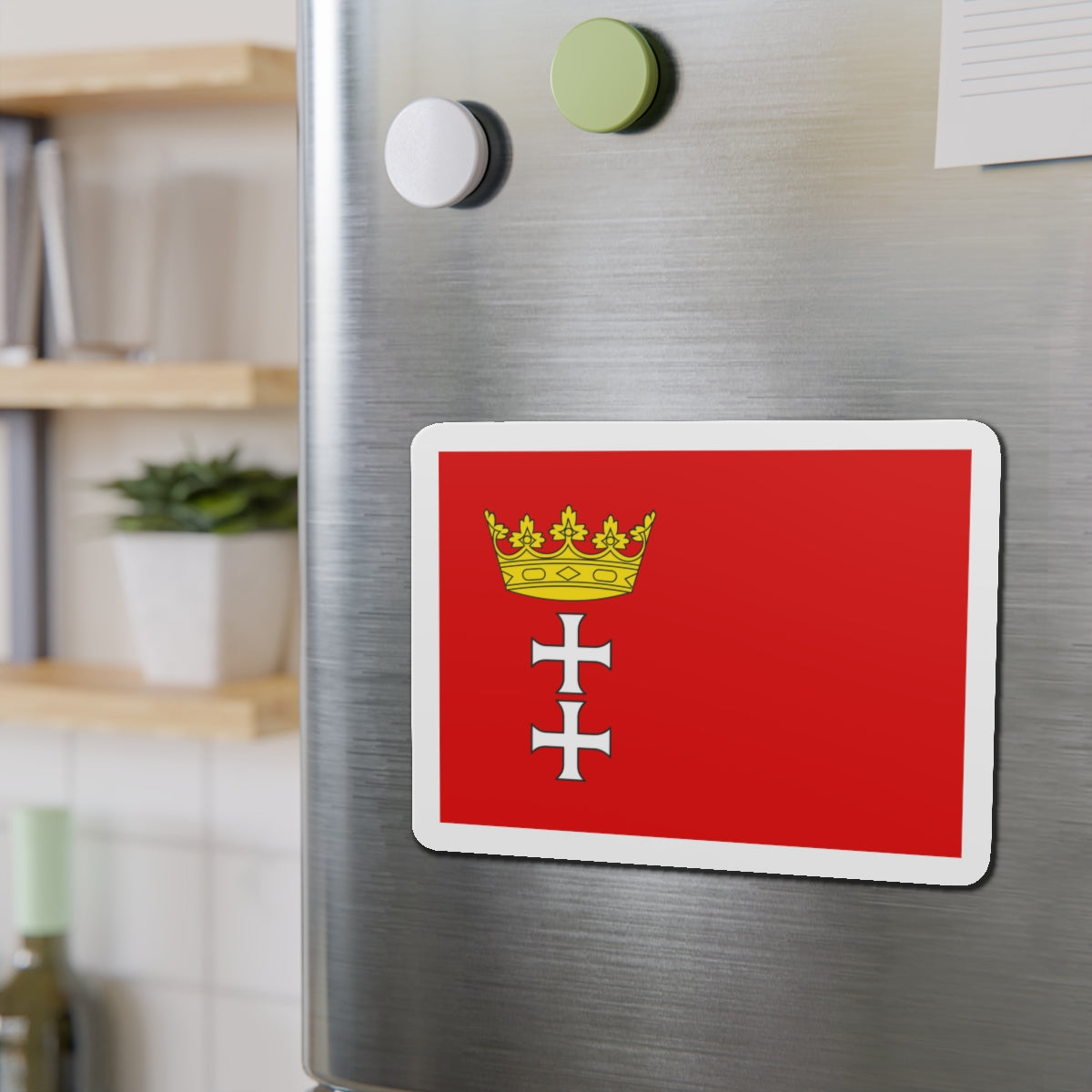 Flag of Gdańsk Poland - Die-Cut Magnet-The Sticker Space