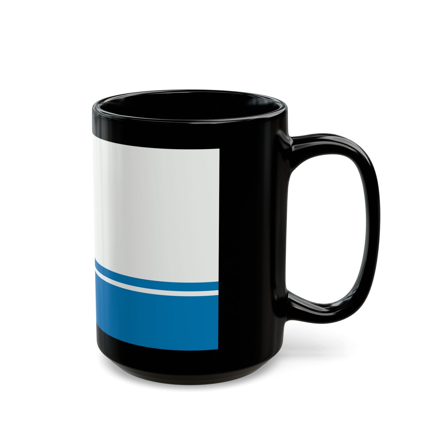 Flag of Gdynia Poland - Black Coffee Mug-The Sticker Space