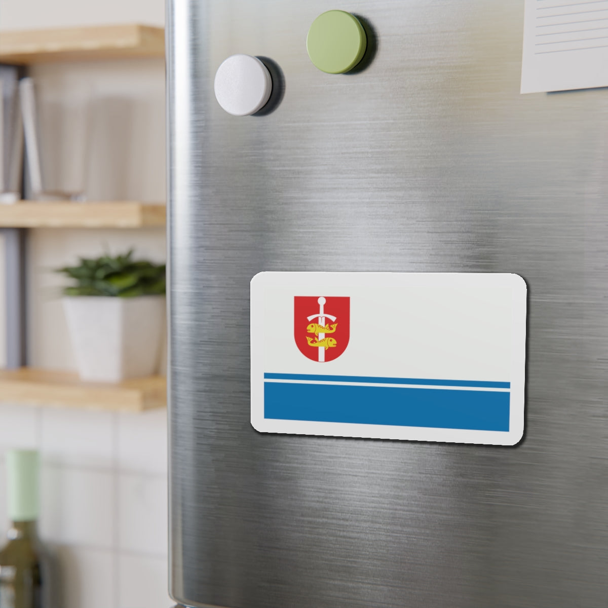 Flag of Gdynia Poland - Die-Cut Magnet-The Sticker Space