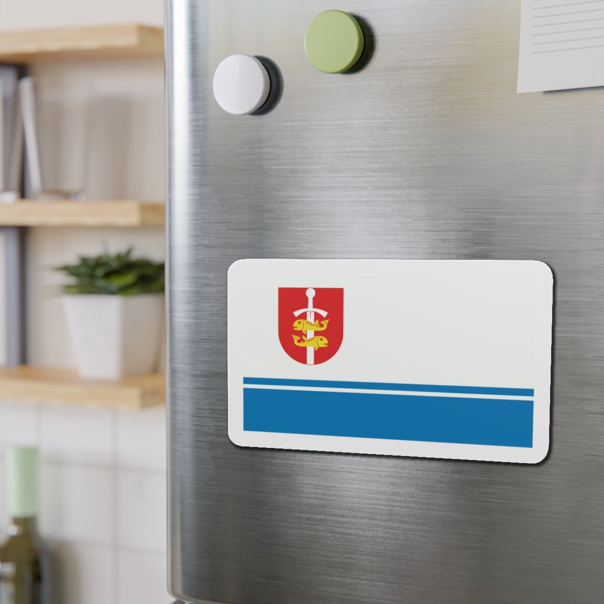 Flag of Gdynia Poland - Die-Cut Magnet-The Sticker Space