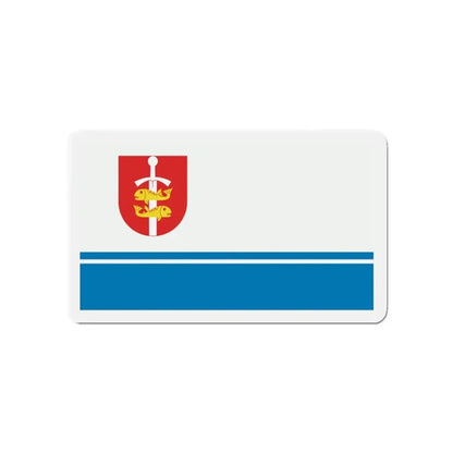 Flag of Gdynia Poland - Refrigerator Magnet 4 Inch - The Sticker Space