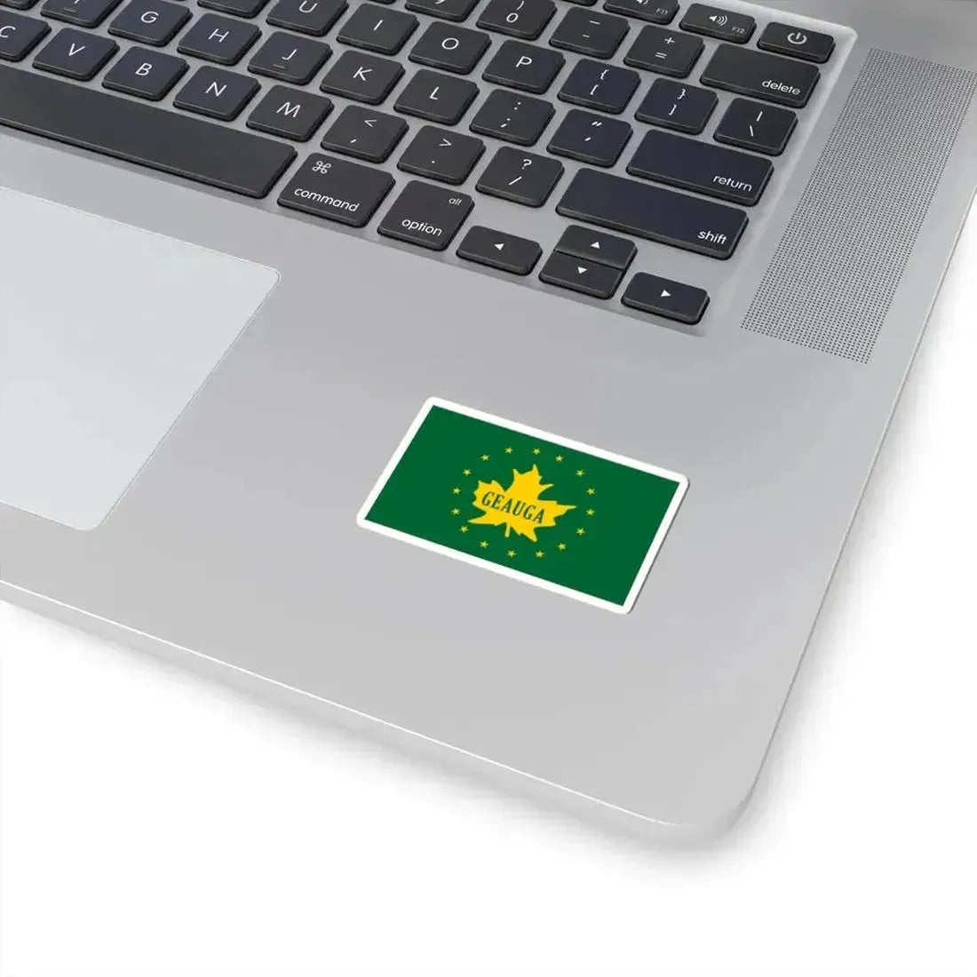 Flag of Geauga County Ohio (United States) STICKER Vinyl Kiss-Cut Decal - The Sticker Space