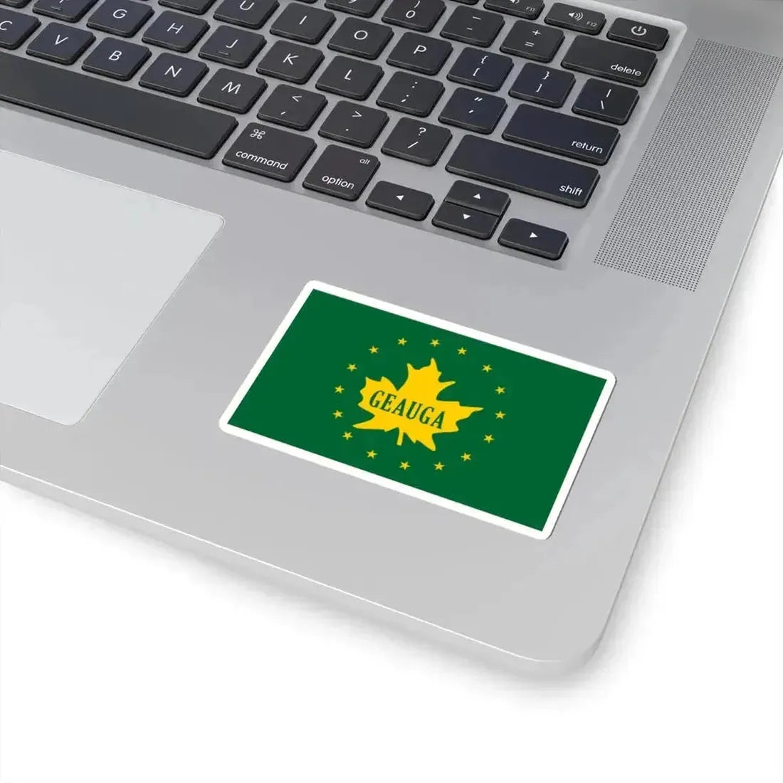 Flag of Geauga County Ohio (United States) STICKER Vinyl Kiss-Cut Decal - The Sticker Space