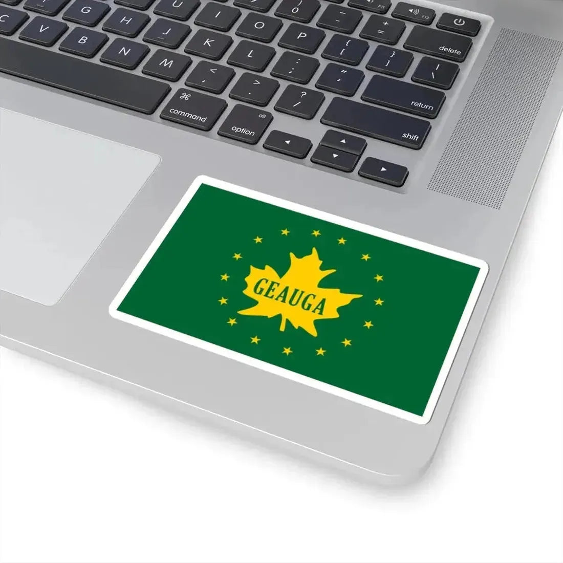 Flag of Geauga County Ohio (United States) STICKER Vinyl Kiss-Cut Decal - The Sticker Space