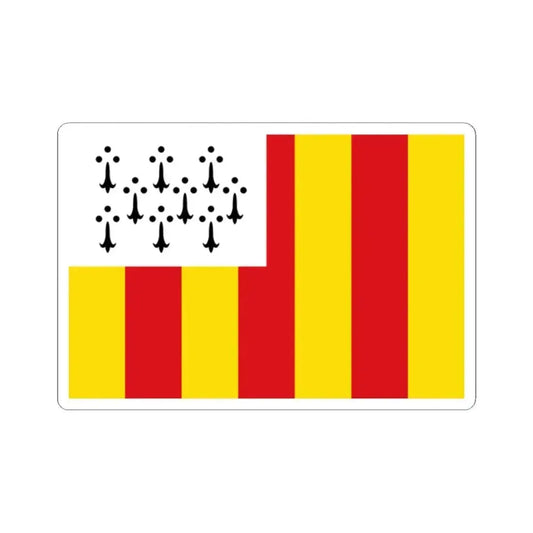 Flag of Geel (Belgium) STICKER Vinyl Kiss-Cut Decal 2 Inch White - The Sticker Space