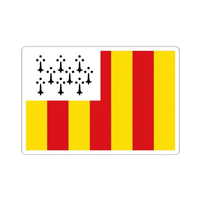 Flag of Geel (Belgium) STICKER Vinyl Kiss-Cut Decal 4 Inch White - The Sticker Space