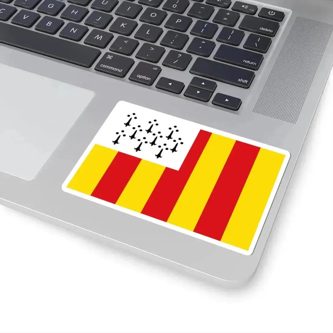 Flag of Geel (Belgium) STICKER Vinyl Kiss-Cut Decal - The Sticker Space